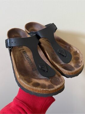 Birkenstock women’s black Gizeh slip on sandals - EUR 38 women’s